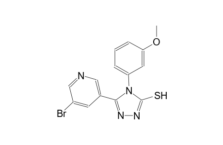 4H-1,2,4-triazole-3-thiol, 5-(5-bromo-3-pyridinyl)-4-(3-methoxyphenyl)-