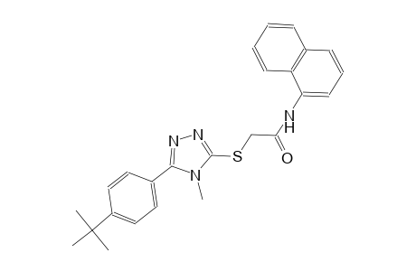 2-{[5-(4-tert-butylphenyl)-4-methyl-4H-1,2,4-triazol-3-yl]sulfanyl}-N-(1-naphthyl)acetamide