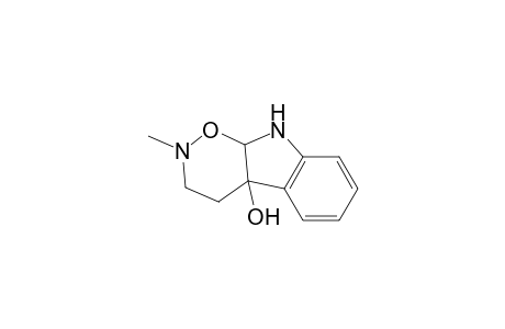 1,2-Oxazino[6,5-b]indol-4a(2H)-ol, 3,4,9,9a-tetrahydro-2-methyl-