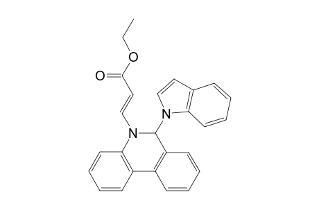 Ethyl (E)-3-(6-(1H-indole-1-yl)phenanthridine-5(6H)-yl)acrylate