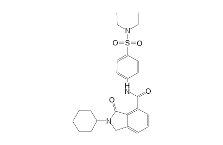 2-cyclohexyl-N-{4-[(diethylamino)sulfonyl]phenyl}-3-oxo-4-isoindolinecarboxamide