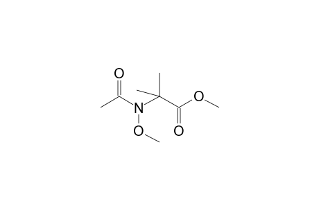 Methyl 2-[acetyl(methoxy)amino]-2-methylpropanoate
