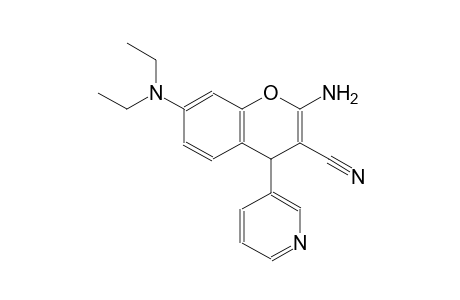 4H-1-benzopyran-3-carbonitrile, 2-amino-7-(diethylamino)-4-(3-pyridinyl)-