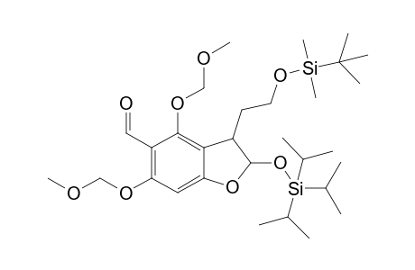 {5-Formyl-{3'-[2"-(t-butyldimethylsilyloxy)ethyl]-4',6'-bis(O-methoxymethyl)-2',3'-dihydrobenzofuran-2'-yloxy}-triisiopropyl -silane