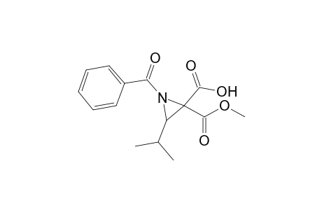 1-Benzoyl-2-carbomethoxy-3-isopropyl-ethylenimine-2-carboxylic acid