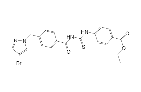 ethyl 4-{[({4-[(4-bromo-1H-pyrazol-1-yl)methyl]benzoyl}amino)carbothioyl]amino}benzoate