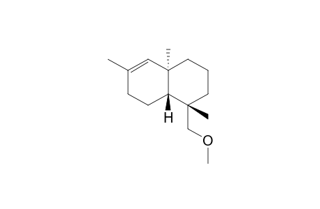 [1S,4aR,8aR] - 1,2,3,4,4a,7,8,8a - octahydro - 1 - methoxymethyl - 1,4a,6 - trimethyl - naphthalene (so Anderson)