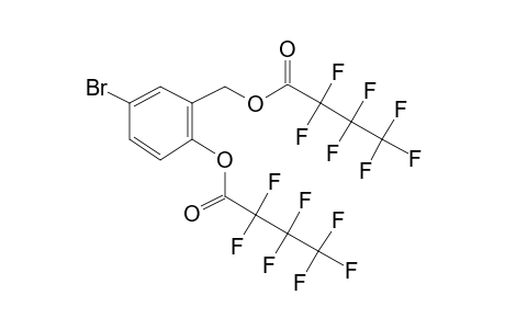 5-Bromo-2-hydroxybenzyl alcohol, bis(heptafluorobutyrate)