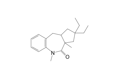 2,2-diethyl-3a,5-dimethyl-1,3,10,10a-tetrahydrocyclopenta[c][1]benzazepin-4-one
