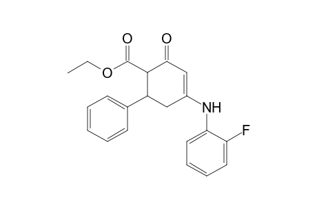 Cyclohex-3-enecarboxylic acid, 4-(2-fluorophenylamino)-2-oxo-6-phenyl-, ethyl ester
