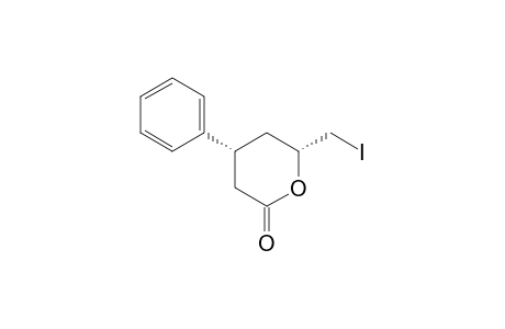 (4R,6R)-6-(Iodomethyl)-4-phenyltetrahydro-2H-pyran-2-one