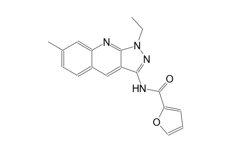 N-(1-ethyl-7-methyl-1H-pyrazolo[3,4-b]quinolin-3-yl)-2-furamide