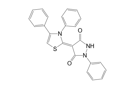 2-(3,5-Dioxo-1-phenylpyrazolidin-4-ylidene)-3,4-diphenyl-1,3-thiazole