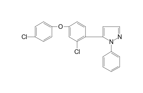 5-[2-CHLORO-4-(p-CHLOROPHENOXY)PHENYL]-1-PHENYLPYRAZOLE