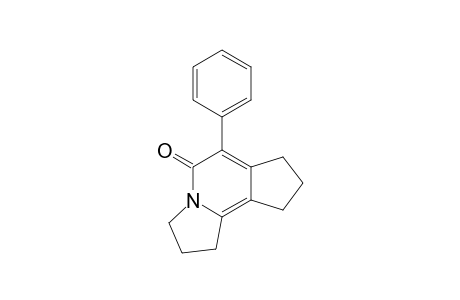 1,2,3,7,8,9-hexahydro-6-phenyl-5H-cyclopenta[g]indolizin-5-one