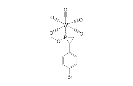 (1-METHOXY-2-(PARA-BROMOPHENYL)-PHOSPHIRANE)-PENTACARBONYLTUNGSTEN