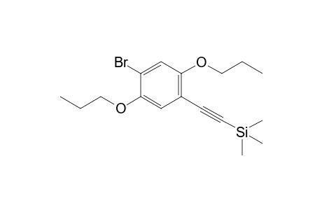 2-(4-bromo-2,5-dipropoxyphenyl)ethynyl-trimethylsilane
