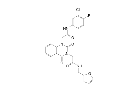 1-[3-(3-chloro-4-fluorophenyl)-2-oxopropyl]-3-[4-(furan-2-yl)-2-oxobutyl]-1,2,3,4-tetrahydroquinazoline-2,4-dione