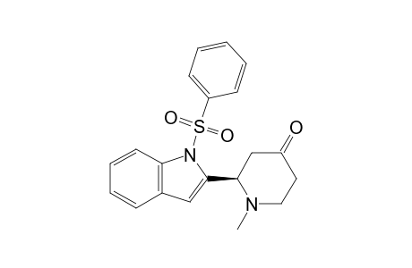 1-METHYL-2-[1-(PHENYLSULFONYL)-2-INDOLYL]-4-PIPERIDONE