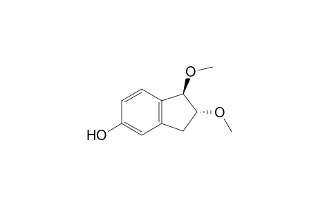 1H-Inden-5-ol, 2,3-dihydro-2,3-dimethoxy-, trans-