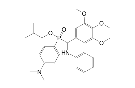 isobutyl anilino(3,4,5-trimethoxyphenyl)methyl[4-(dimethylamino)phenyl]phosphinate