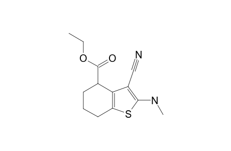 Ethyl 3-cyano-4,5,6,7-tetrahydro-2-methylaminobenzo[b]thiophene-4-carboxylate