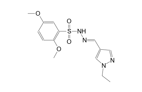 N'-[(E)-(1-ethyl-1H-pyrazol-4-yl)methylidene]-2,5-dimethoxybenzenesulfonohydrazide