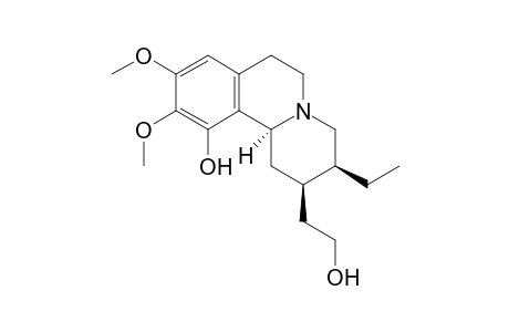 (+/-)-2-(3beta-ethyl-11-hydroxy-9,10-dimethoxy-1,3,4,6,7,11balpha-hexahydro-2H-benzo[a]quinolizin-2-beta-yl)ethanol