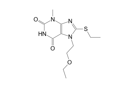 7-(2-ethoxyethyl)-8-(ethylsulfanyl)-3-methyl-3,7-dihydro-1H-purine-2,6-dione