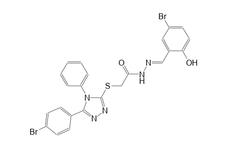 N'-[(E)-(5-bromo-2-hydroxyphenyl)methylidene]-2-{[5-(4-bromophenyl)-4-phenyl-4H-1,2,4-triazol-3-yl]sulfanyl}acetohydrazide