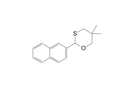 5,5-Dimethyl-2-(2-naphthalenyl)-1,3-oxathiane