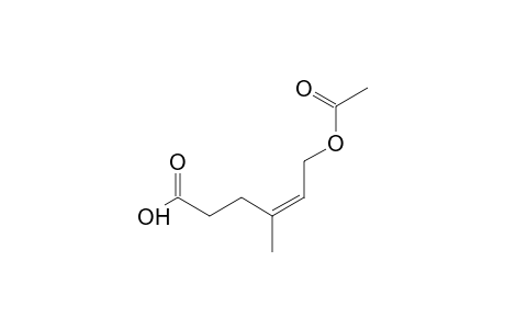 (4Z)-6-(Acetyloxy)-4-methyl-4-hexenoic acid