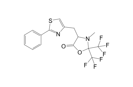4-[(2'-Phenyl-1',3'-thiazol-4'-yl)methyl]-3-methyl-2,2-bis(trifluoromethyl)-1,3-oxazolidin-5-one