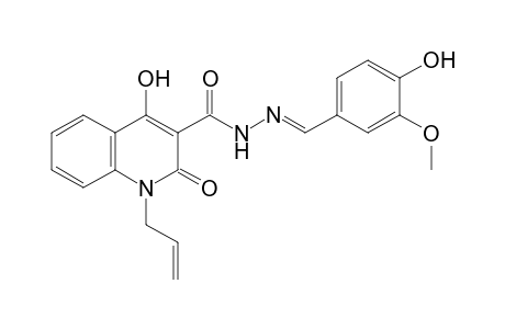 1-Allyl-4-hydroxy-2-oxo-1,2-dihydro-quinoline-3-carboxylic acid (4-hydroxy-3-methoxy-benzylidene)-hydrazide