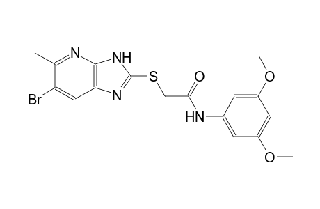 2-[(6-bromo-5-methyl-3H-imidazo[4,5-b]pyridin-2-yl)sulfanyl]-N-(3,5-dimethoxyphenyl)acetamide