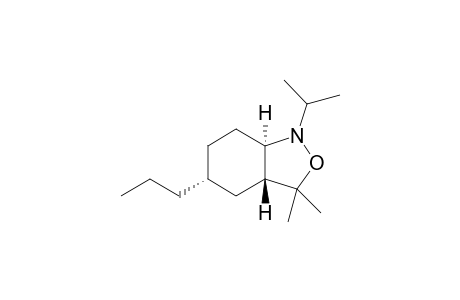 rac-(3aR,5R,7aR)-1-isopropyl-3,3-dimethyl-5-propyloctahydrobenzo[c]isoxazole