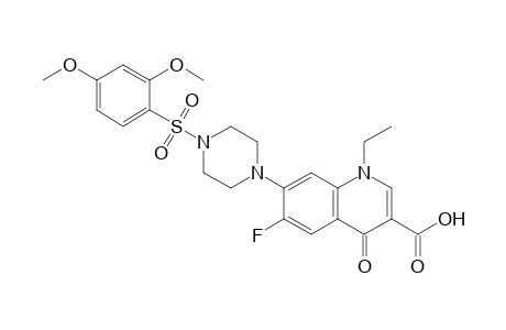 7-(4-((2,4-Dimethoxyphenyl)sulfonyl)piperazin-1-yl)-1-ethyl-6-fluoro-4-oxo-1,4-dihydroquinoline-3-carboxylic acid