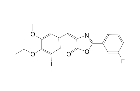 (4E)-2-(3-fluorophenyl)-4-(3-iodo-4-isopropoxy-5-methoxybenzylidene)-1,3-oxazol-5(4H)-one