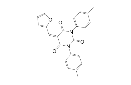 5-(2-furylmethylene)-1,3-bis(4-methylphenyl)-2,4,6(1H,3H,5H)-pyrimidinetrione