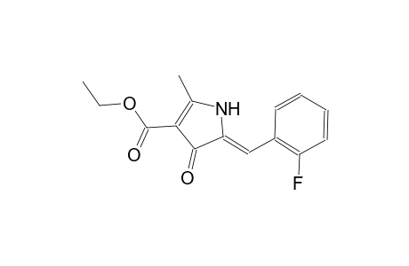 ethyl (5Z)-5-(2-fluorobenzylidene)-2-methyl-4-oxo-4,5-dihydro-1H-pyrrole-3-carboxylate