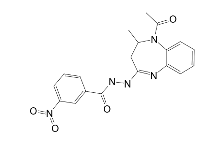 N'-(1-ACETYL-2-METHYL-2,3-DIHYDRO-1H-1,5-BENZODIAZEPIN-4-YL)-3-NITROBENZOHYDRAZIDE