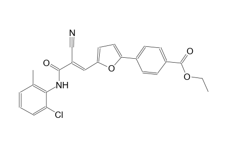 ethyl 4-{5-[(1E)-3-(2-chloro-6-methylanilino)-2-cyano-3-oxo-1-propenyl]-2-furyl}benzoate