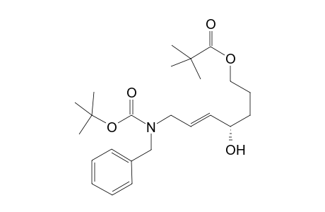 (4S,5E)-7-[benzyl(tert-butoxycarbonyl)amino]-4-hydroxy-5-heptenyl pivalate