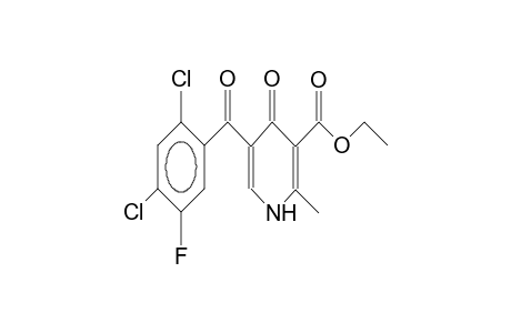 2-methyl-3-ethoxycarbonyl-5-(2,4-dichloro-5-fluorobenzoyl)-1,4-dihydropyridin-4-one