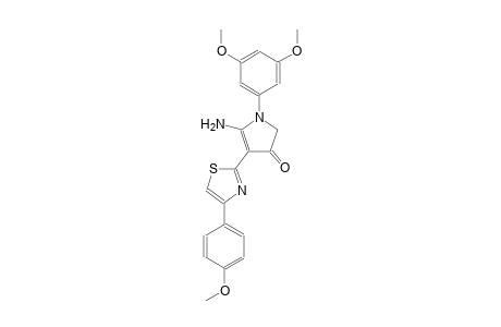 3H-pyrrol-3-one, 5-amino-1-(3,5-dimethoxyphenyl)-1,2-dihydro-4-[4-(4-methoxyphenyl)-2-thiazolyl]-