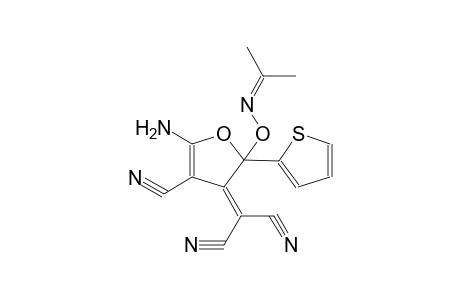 propanedinitrile, 2-(5-amino-4-cyano-2-[[(1-methylethylidene)amino]oxy]-2-(2-thienyl)-3(2H)-furanylidene)-