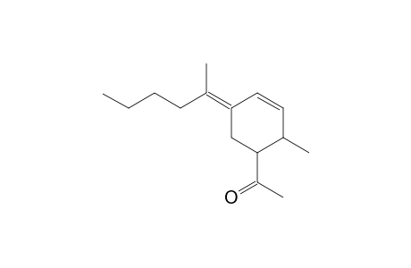 4-Acetyl-3-methyl-6-(1-methyl-pentylidene)cyclohexene isomer
