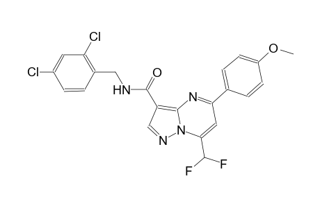 N-(2,4-dichlorobenzyl)-7-(difluoromethyl)-5-(4-methoxyphenyl)pyrazolo[1,5-a]pyrimidine-3-carboxamide