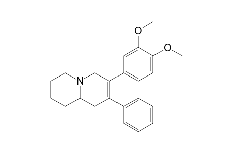 7-(3,4-dimethoxyphenyl)-8-phenyl-2,3,4,6,9,9a-hexahydro-1H-quinolizine