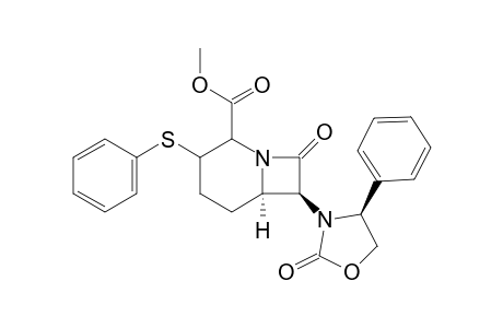 CIS-7-(4-PHENYL-2-OXOOXAZOLIDINYL)-8-OXO-3-(PHENYLTHIO)-1-AZABICYCLO-[4.2.0]-OCTANE-2-CARBOXYLIC-ACID-METHYLESTER
